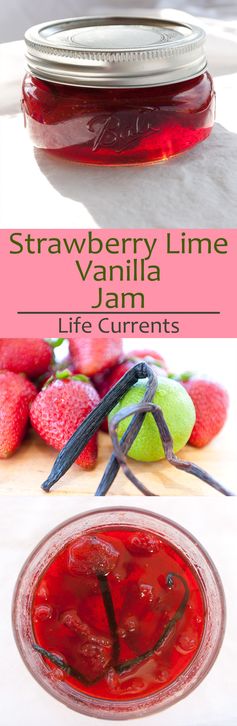 Strawberry-Lime Vanilla Jam