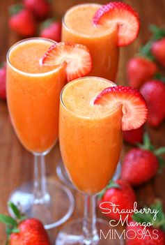 Strawberry Mango Mimosas