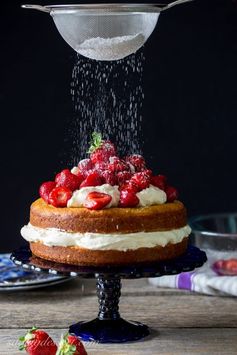 Strawberry Mascarpone Cake