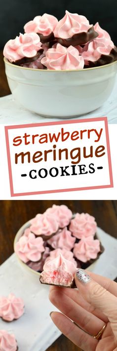 Strawberry Meringues