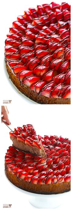 Strawberry Nutella Cheesecake