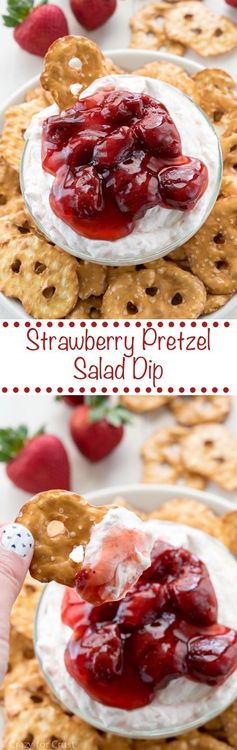 Strawberry Pretzel Salad Dip