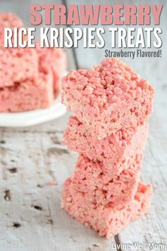 Strawberry Rice Krispies Treats