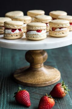 Strawberry Shortcake Macarons