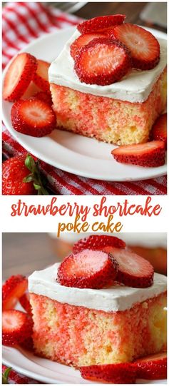 Strawberry Shortcake Poke Cake