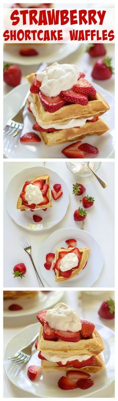 Strawberry Shortcake Waffles