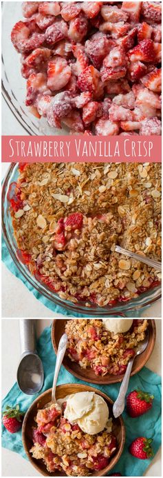 Strawberry Vanilla Crisp