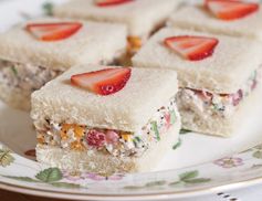 Strawberry–Chicken Salad Tea Sandwiches