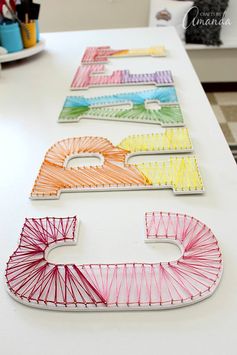 String Art Wall Letters