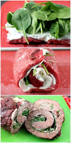 Stuffed Flank Steak Pinwheels