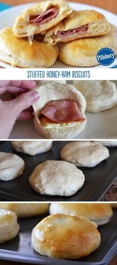 Stuffed Honey-Ham Biscuits