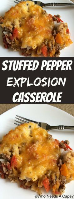 Stuffed Pepper Explosion Casserole