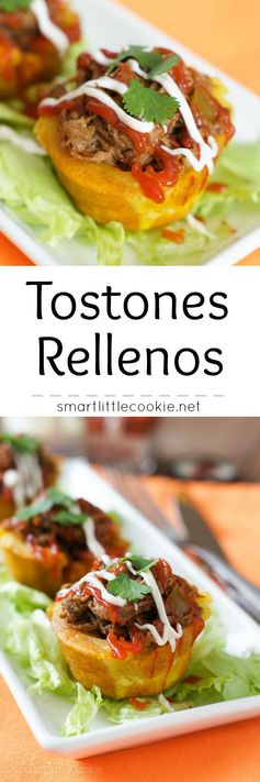 Stuffed Plantain Cups (Tostones Rellenos