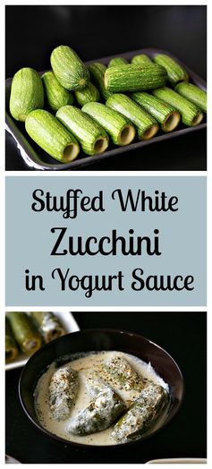 Stuffed White Zucchini in Yogurt Sauce (Kousa bel laban