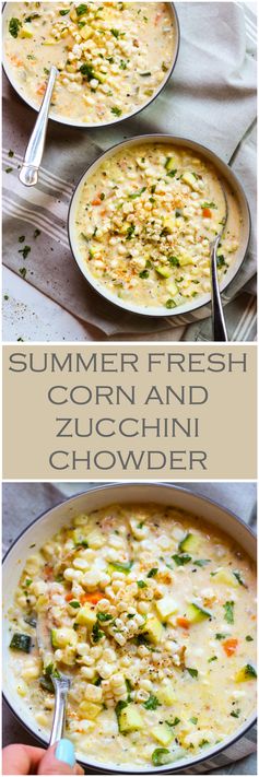 Summer Fresh Corn and Zucchini Chowder