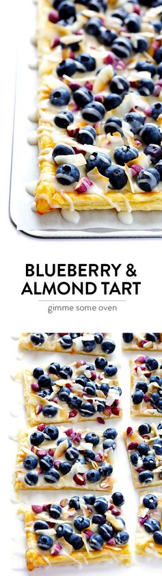 Super-Easy Blueberry Almond Tart