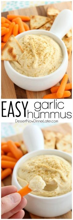 Super Easy Garlic Hummus