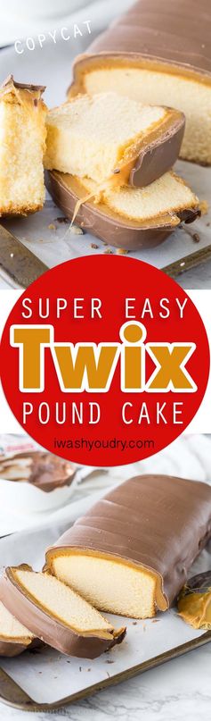 Super Easy Twix Pound Cake