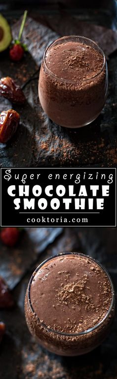 Super energizing chocolate smoothie