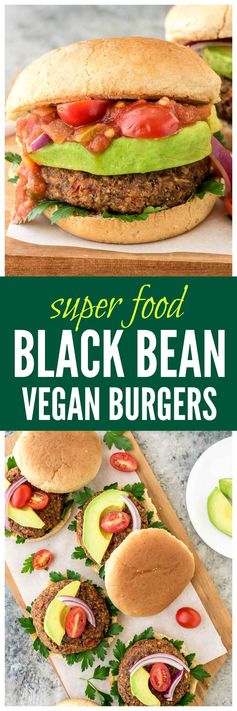 Super Food Black Bean Vegan Burgers