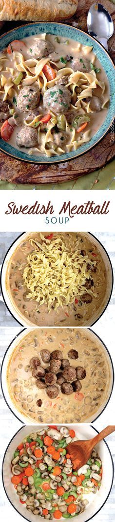 Swedish Meatball Noodle Soup