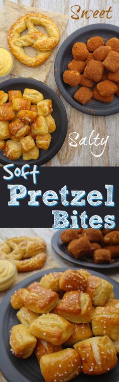 Sweet & Salty, Vegan Soft Pretzel Bites