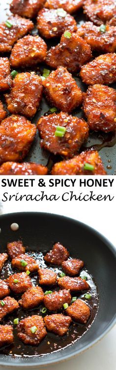 Sweet and Spicy Baked Honey Sriracha Chicken