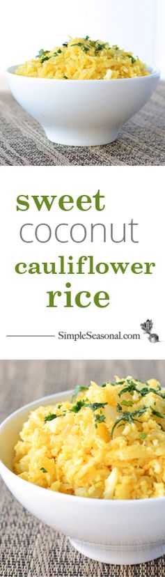 Sweet Coconut Cauliflower Rice