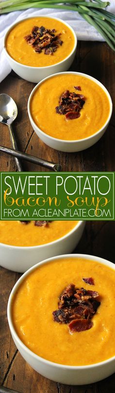 Sweet Potato, Artichoke, and Bacon Soup