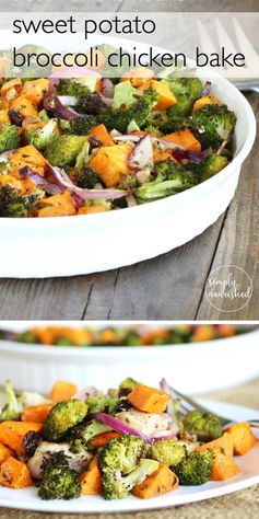 Sweet Potato, Broccoli Chicken Bake