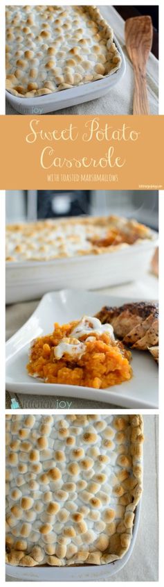 Sweet Potato Casserole with Toasted Marshmallows