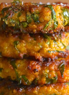 Sweet Potato Kale and Quinoa Fritters