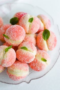 Sweet ricotta peach cookies