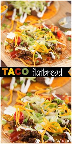 Taco Flatbread Pizza