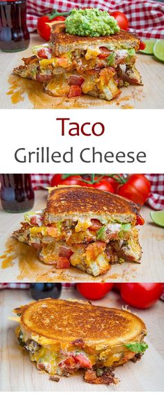 Taco Grilled Cheese Sandwich