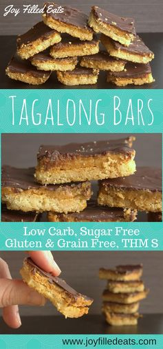 Tagalong Cookie Bars – Low Carb & Gluten Free