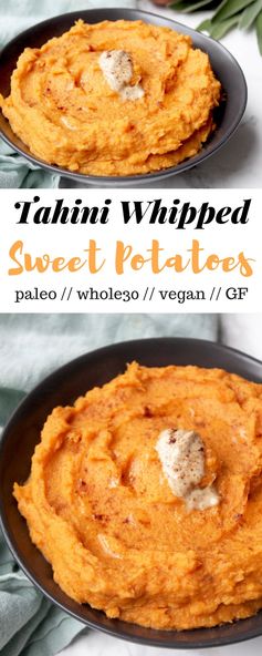 Tahini Whipped Sweet Potatoes