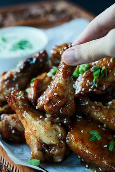 Tangy Honey Mustard Baked Chicken Wings