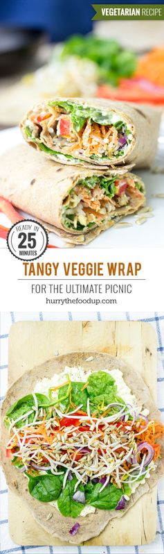 Tangy Veggie Wrap - For The Ultimate Picnic