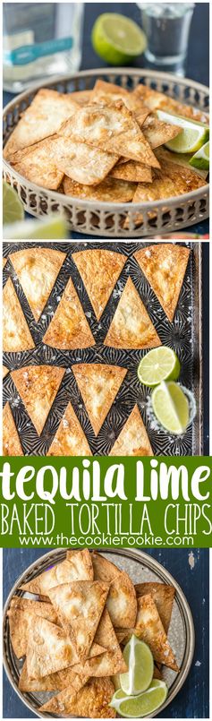 Tequila Lime Baked Tortilla Chips