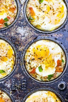 Tex Mex Hash Brown Egg Cups