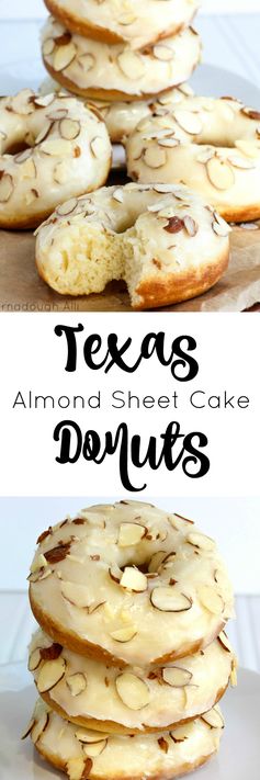 Texas Almond Sheet Cake Donuts