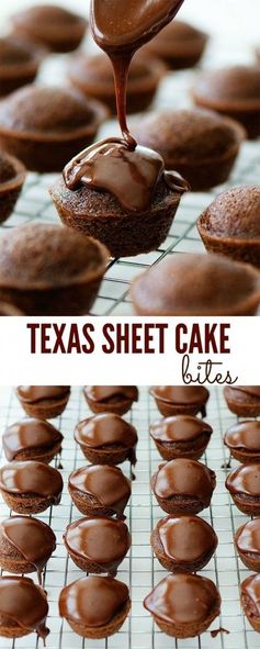 Texas Sheet Cake Bites