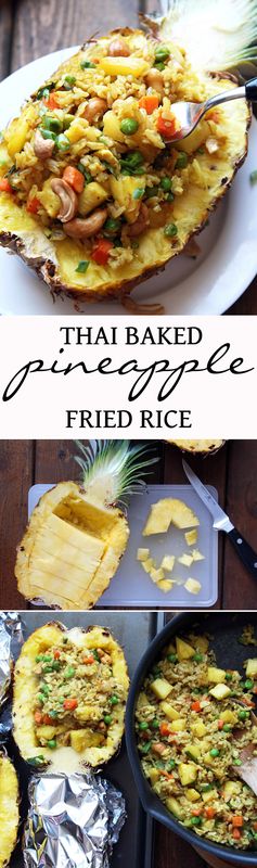 Thai Baked Pineapple Fried Rice