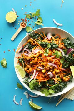 Thai Carrot Salad with Curried Cashews