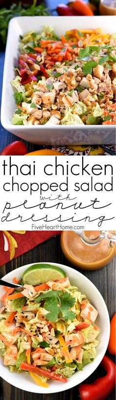 Thai Chicken Chopped Salad with Peanut Dressing
