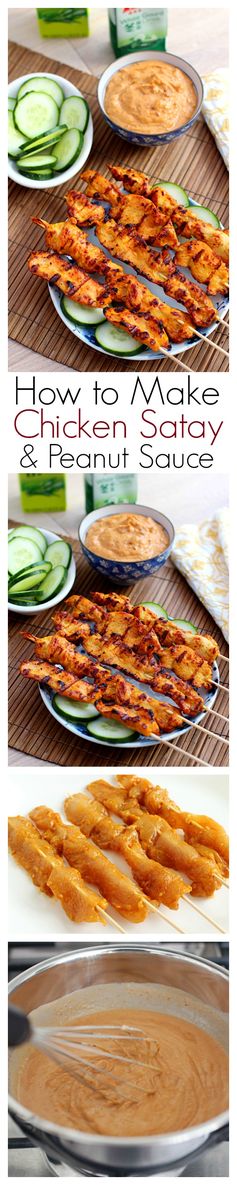 Thai Chicken Sate with Peanut Sauce