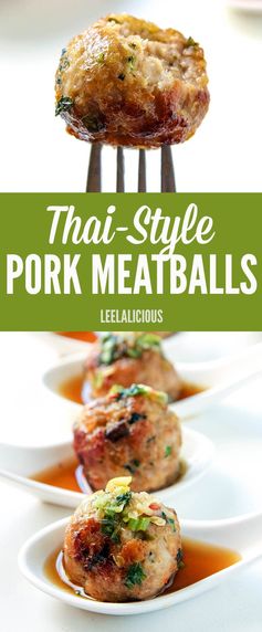 Thai Style Pork Meatballs