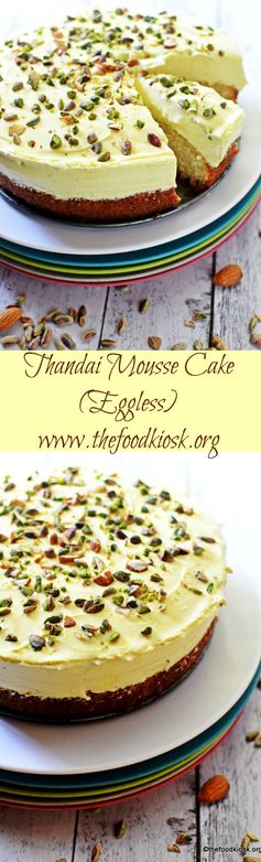 Thandai Mousse Cake (Eggless, how to make thandai mousse cake