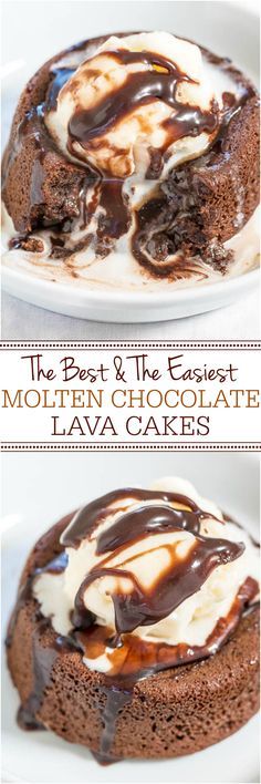 The Best and The Easiest Molten Chocolate Lava Cakes